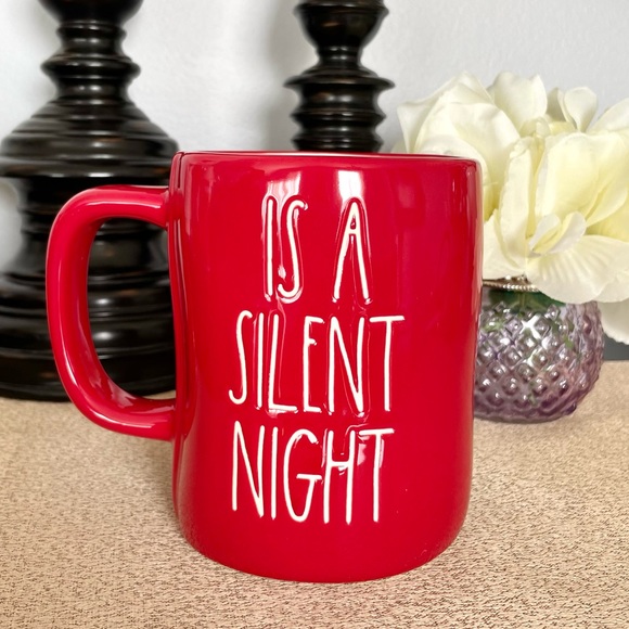 NWT Rae Dunn ALL MAMA WANTS IS A SILENT NIGHT Ceramic Mug - Picture 3 of 4